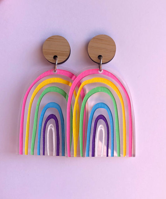 Large Pastel Rainbows